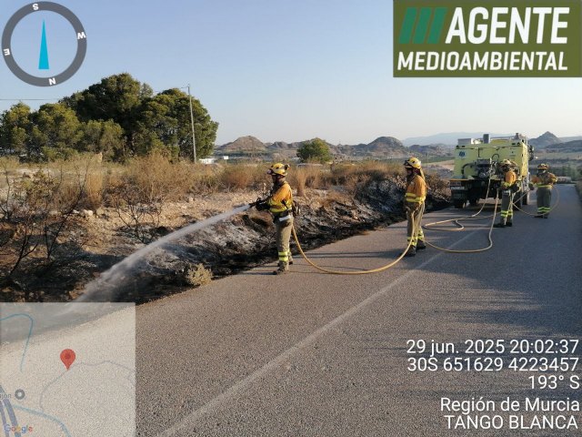Apagan conato de incendio forestal en Ulea Apagan conato de incendio forestal en Ulea